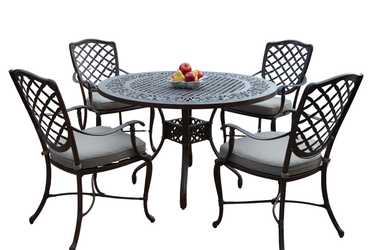 CBM Patio 5 Piece Dining Table Set LN-02