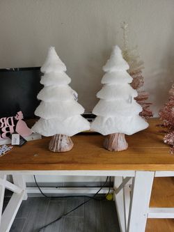 White Christmas Trees