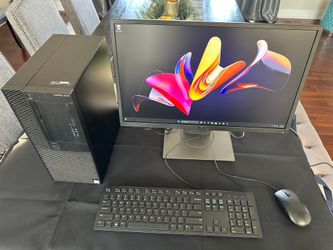 Dell PC Set With 22” LCD Windows 11 Pro 500 GB SSD 16 GB Ram