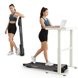 GOYOUTH Walking Pad Under Desk Treadmill, 300 lbs Weight Capacity, Compact Treadmills for Home Office 0.5-6 kph
