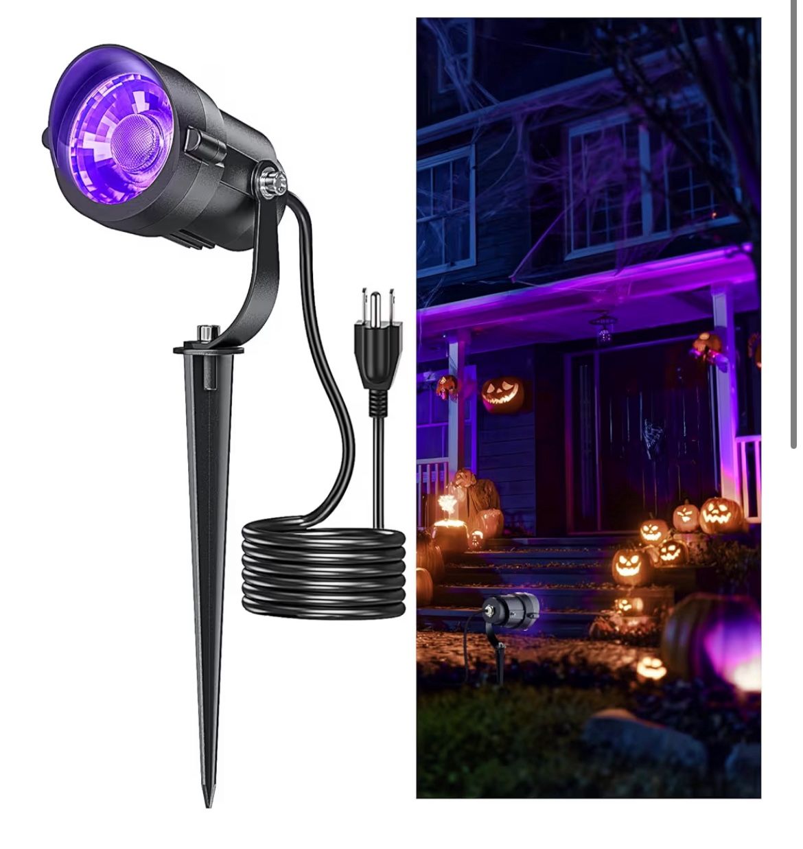 Halloween Black Light Spotlight Outdoor 