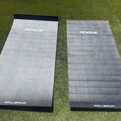 TWO ROGUE INDIVIDUAL TRAINING MATS - BOTH IN EXCELLENT LIKE NEW CONDITION. 