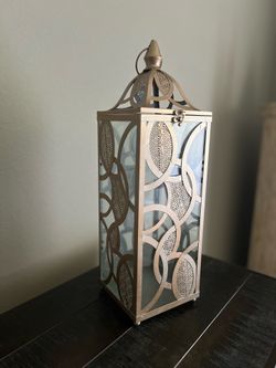 Pier 1 imports Metal & Glass Lantern