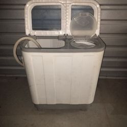 Portable Twin-Tub Washer w/ Spin Dry