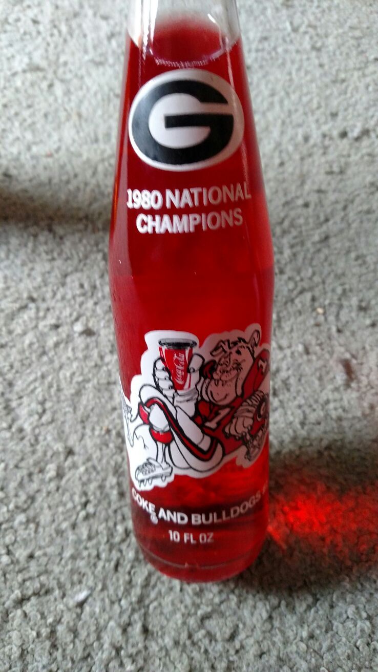 Georgia Bulldogs 1980 National Championship Coke bottle