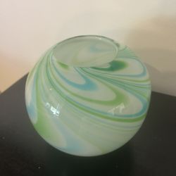 Hand Blown Glass Vase 