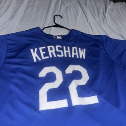 Los Angels Dodgers Jersey Clayton Kershaw #22  Size XXL Blue