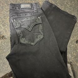 Black bootcut jeans