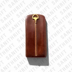 Leather Horsebit Accessory Case