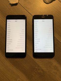 Two iPhone 7 Plus 128gb clean