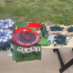 Christmas Lights And Decorations Lot