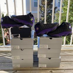 BRAND NEW JORDAN 13 “COURT PURPLE” FOR SALE!!!  PS SIZES 13y & 3y $105 GS SIZES 6.5 & 7 $195 MEN’s SIZES 9.5, 10, 10.5, 11, & 12 $235  (SIZES POSTED B