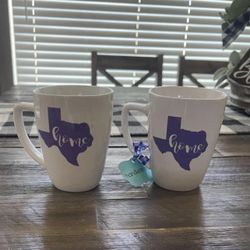 Set of 2 “Texas” Coffee Mugs 