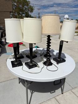 Set of Table Lamps with Shades
