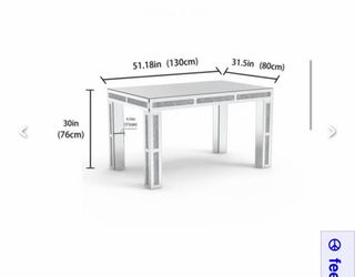 Mirrored dining table/coffee table
