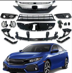 ➿️ Honda Civic 2016-2018 Fog Light & Front Grille Kit #SY16