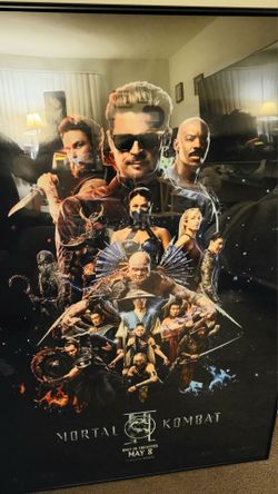 Mortal Kombat. Authentic 27 X 40 Framed 2026 Theather Movie Posters.
