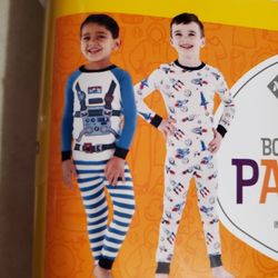 Boys Space PJ'S Pajamas 2 Sets Size 6 For Price Of 1 Great For Sleepovers Or Camping