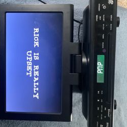 Bluetooth Sylvania  DVD Play.  AC DC For Your Home.  Car.  Tv     Fm. Radio.