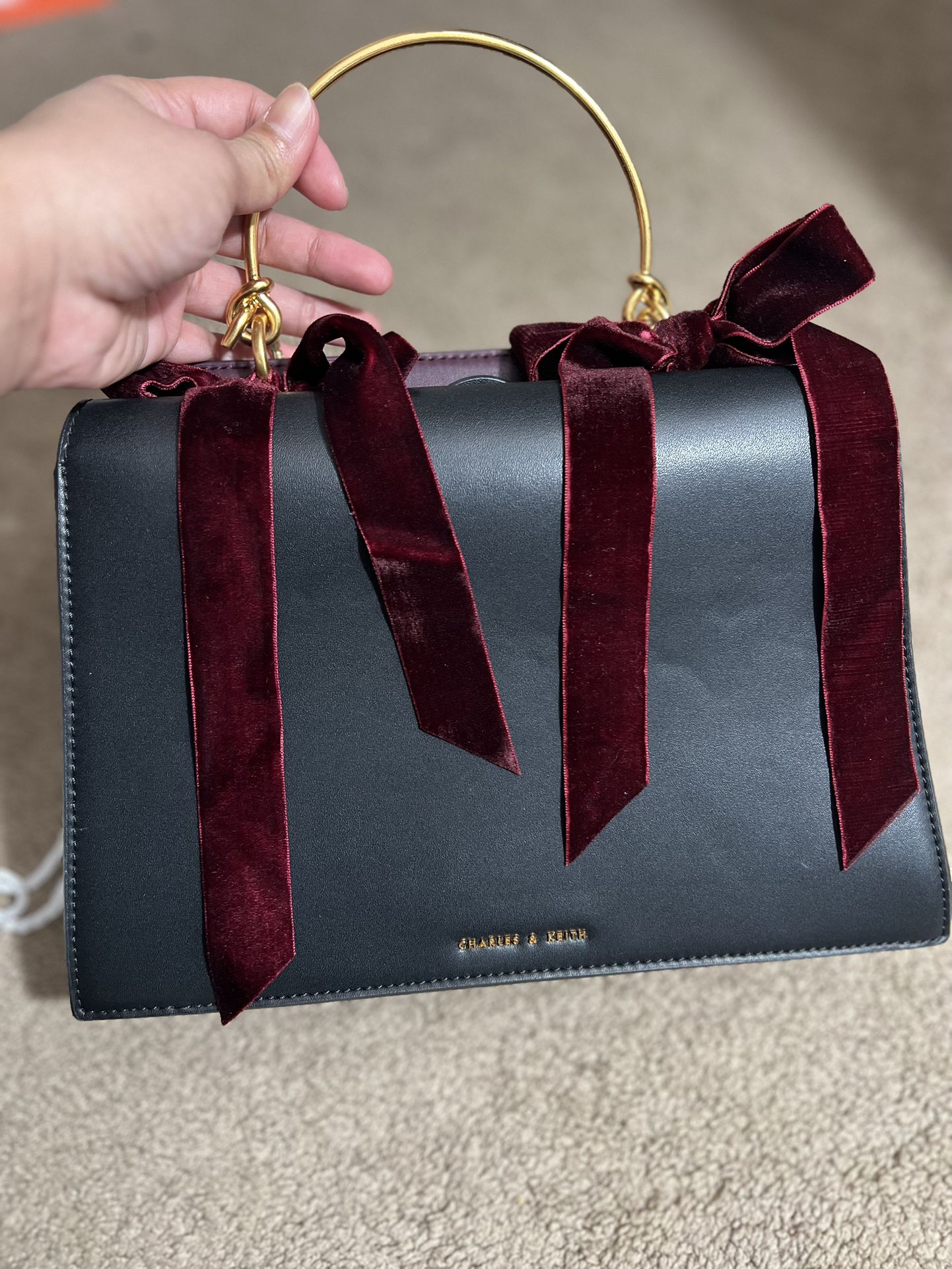 Velvet Bow Bag, Bags & Purses