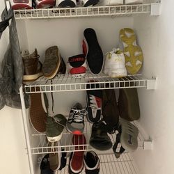 Men’s Size 13 Name brand Sneakers. Low $10 Each High Top $15 Each.