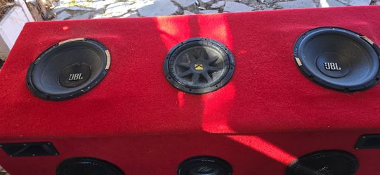 Cagon con bosinas buena marqua Para gmc pick up t⁸ speakers pies de largo por 23 de ancho alto 26 de alto