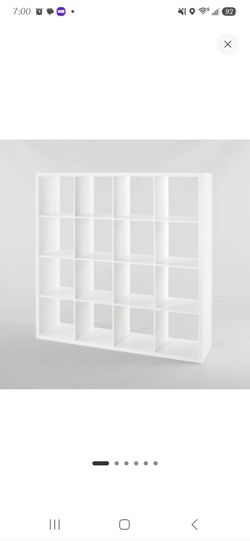 White 16 cube organizer