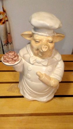 Pig Chef Cookie Jar.