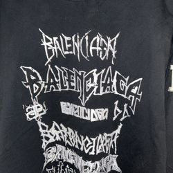 Black Balenciaga DIY Metal Long sleeve 