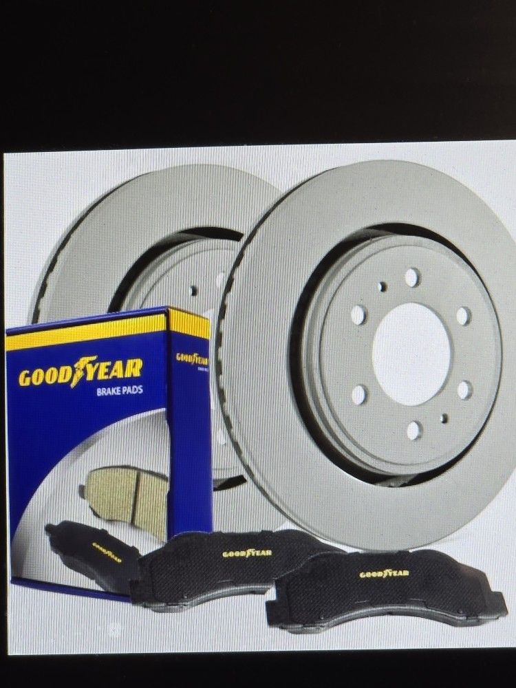 Goodyear Brake Kit Rear Brake Brake Pad And Rotor Fits 2012-2017 W / Electric Brake Part Number 214227gy Fits Ford F-150 # 431
