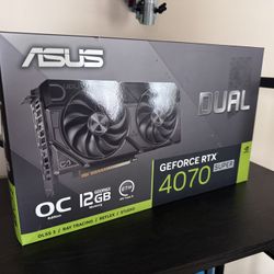 Asus Dual 4070 Super Graphics Card
