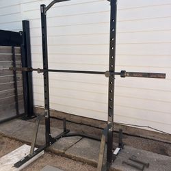 Squat Rack With Bar