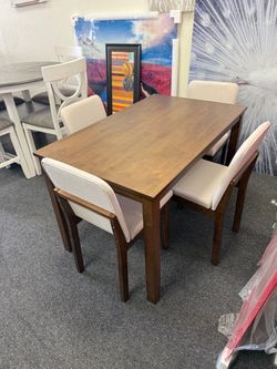 Dining Table Set with 4 Chairs