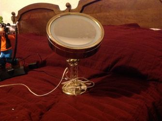 Vintage double sided magnifying make up mirror