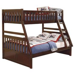 Twin over Full Wood Bunk Bed