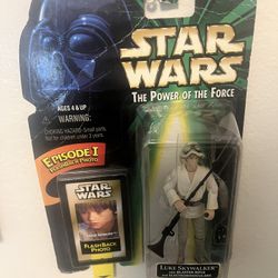 VTG 1998 Star Wars Episode 1 Flashback Photo Action Luke Sky walker 
