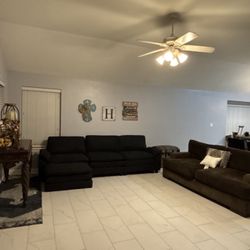 Black Couch-400 Brown Couch-400