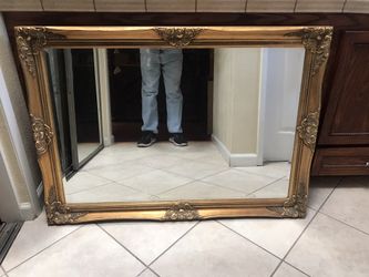 Antique Vintage Gold Mirror