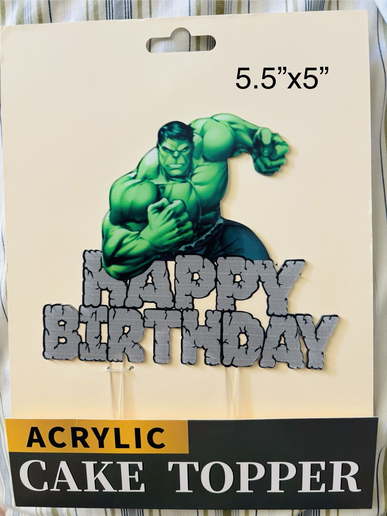 Various Acrylic Cake Toppers