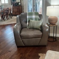 Leather Couch And Matching Leather Chair