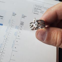 ENGAGEMENT RING. 14KT ..1.04CT DIAMOND