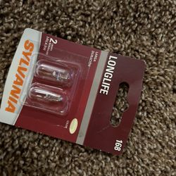 Sylvania headlight 168, 2 Lamps 14v, 4.9w