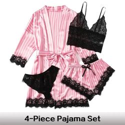 4 Pc Robe And lingerie set 