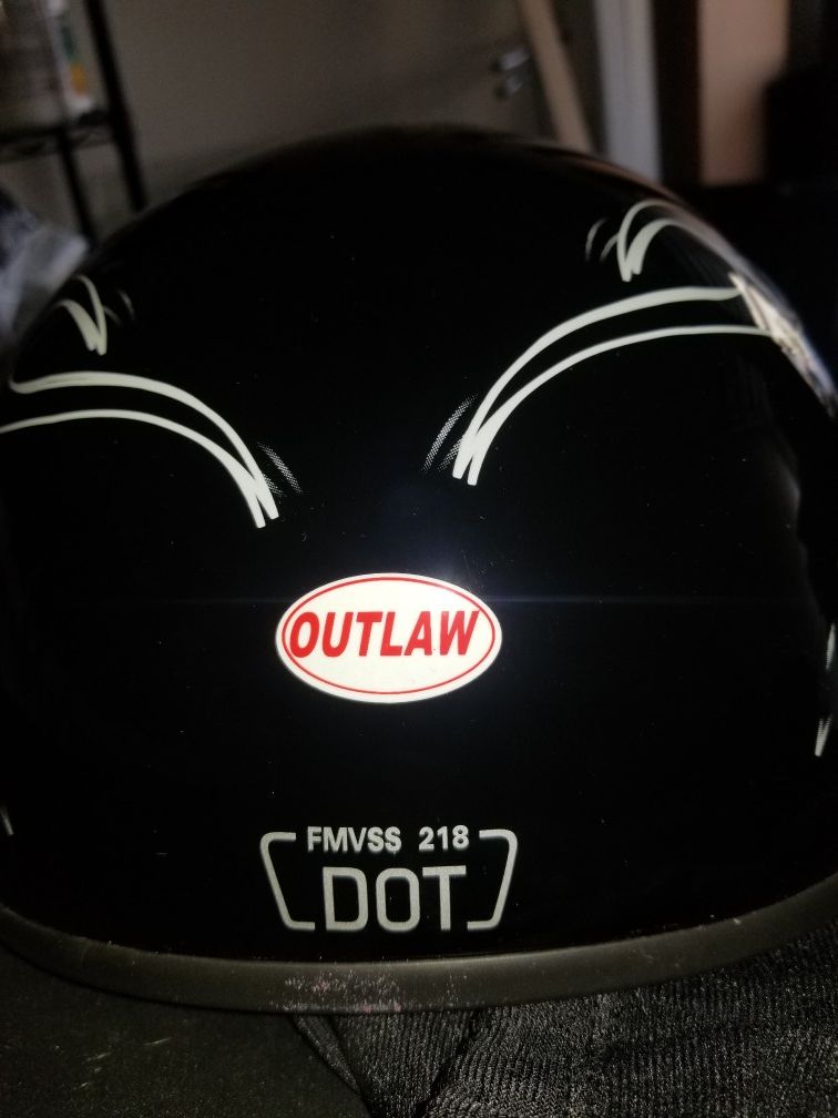 XL Outlaw motorcycle helmet