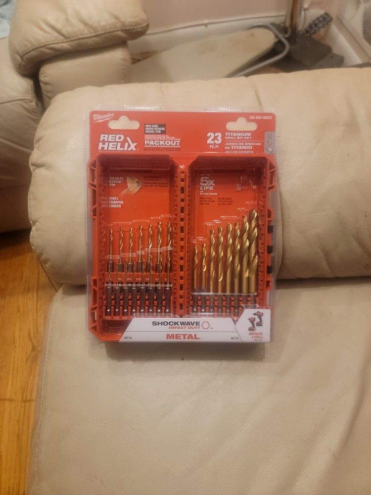 Milwaukee Red Helix Drill Bit Set