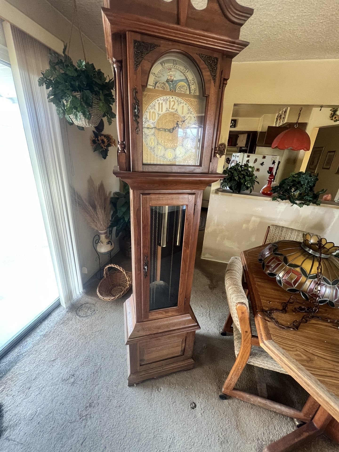 Antique grandfather clock