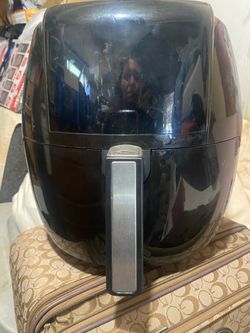 Black Air Fryer with Pull-Out Basket