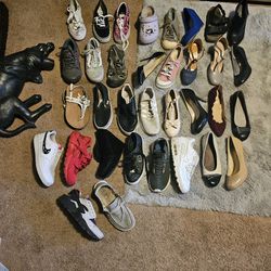 34 Pair NAME BRAND Shoes WOMAN SIZE 7