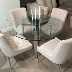 Glass Dining Table 