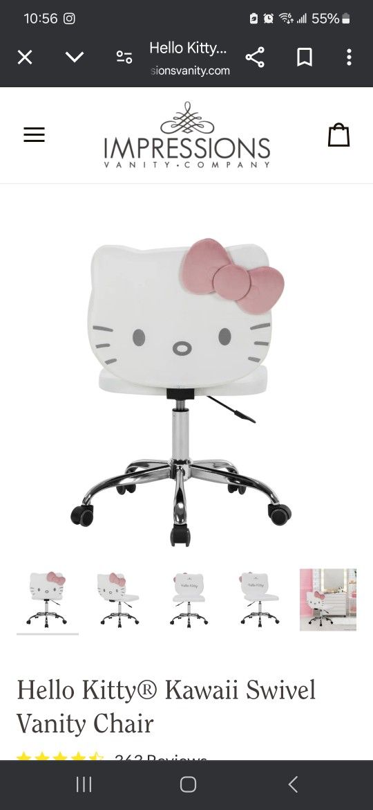 Vanity Chair Hello Kitty And STICH